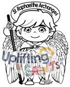 Saint Raphael the Archangel DIGITAL DOWNLOAD UpliftingLilSaints