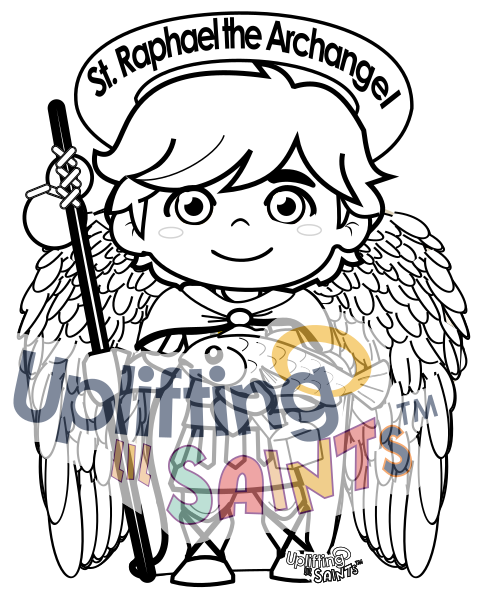 Saint Raphael the Archangel DIGITAL DOWNLOAD UpliftingLilSaints