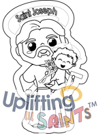 Saint Joseph DIGITAL DOWNLOAD UpliftingLilSaints Saint Joseph