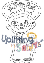 Saint Philip Neri DIGITAL DOWNLOAD UpliftingLilSaints Saint Philip Neri