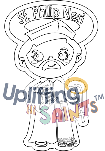 Saint Philip Neri DIGITAL DOWNLOAD UpliftingLilSaints Saint Philip Neri