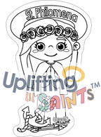Saint Philomena DIGITAL DOWNLOAD UpliftingLilSaints Saint Philomena