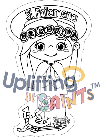 Saint Philomena DIGITAL DOWNLOAD UpliftingLilSaints Saint Philomena