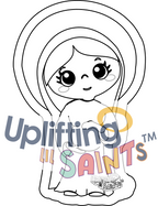Expecting Mary DIGITAL DOWNLOAD UpliftingLilSaints Saint Expecting Mary ,Pregnant Mary