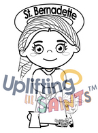 Saint Bernadette DIGITAL DOWNLOAD UpliftingLilSaints