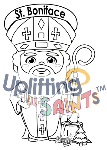 Saint Boniface DIGITAL DOWNLOAD UpliftingLilSaints