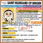 Saint Hildegard of Bingen DIGITAL DOWNLOAD UpliftingLilSaints