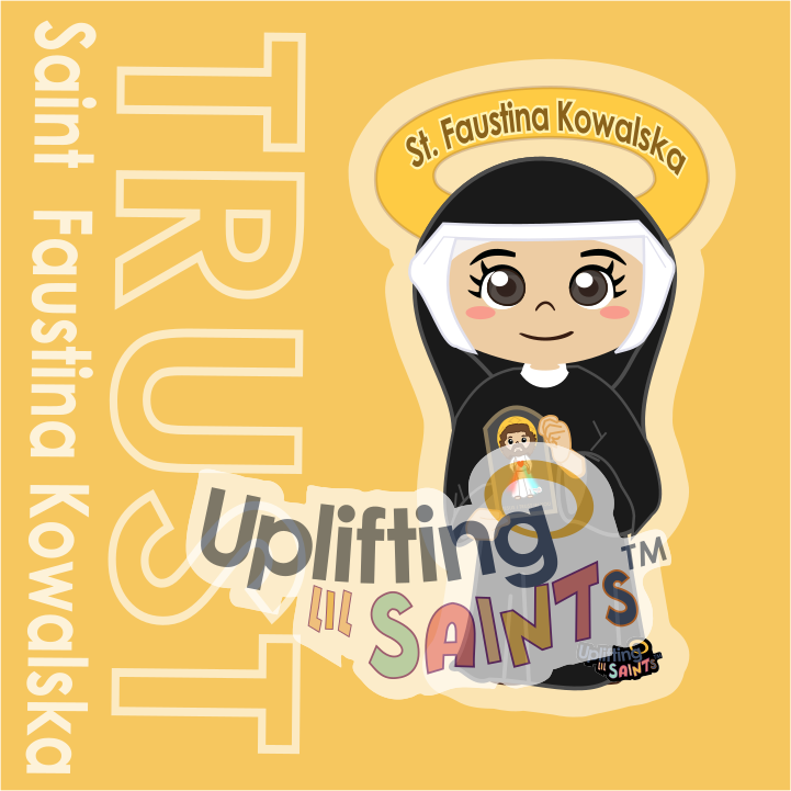 Saint Faustina Kowalska DIGITAL DOWNLOAD UpliftingLilSaints