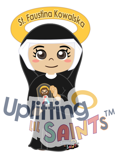 Saint Faustina Kowalska DIGITAL DOWNLOAD UpliftingLilSaints