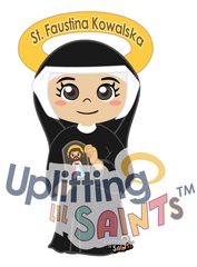 Saint Faustina Kowalska DIGITAL DOWNLOAD UpliftingLilSaints