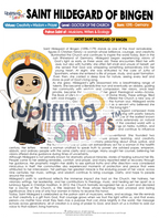 Saint Hildegard of Bingen DIGITAL DOWNLOAD UpliftingLilSaints