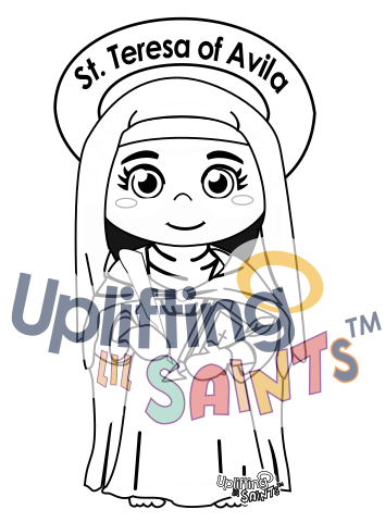 Saint Teresa of Avila DIGITAL DOWNLOAD UpliftingLilSaints
