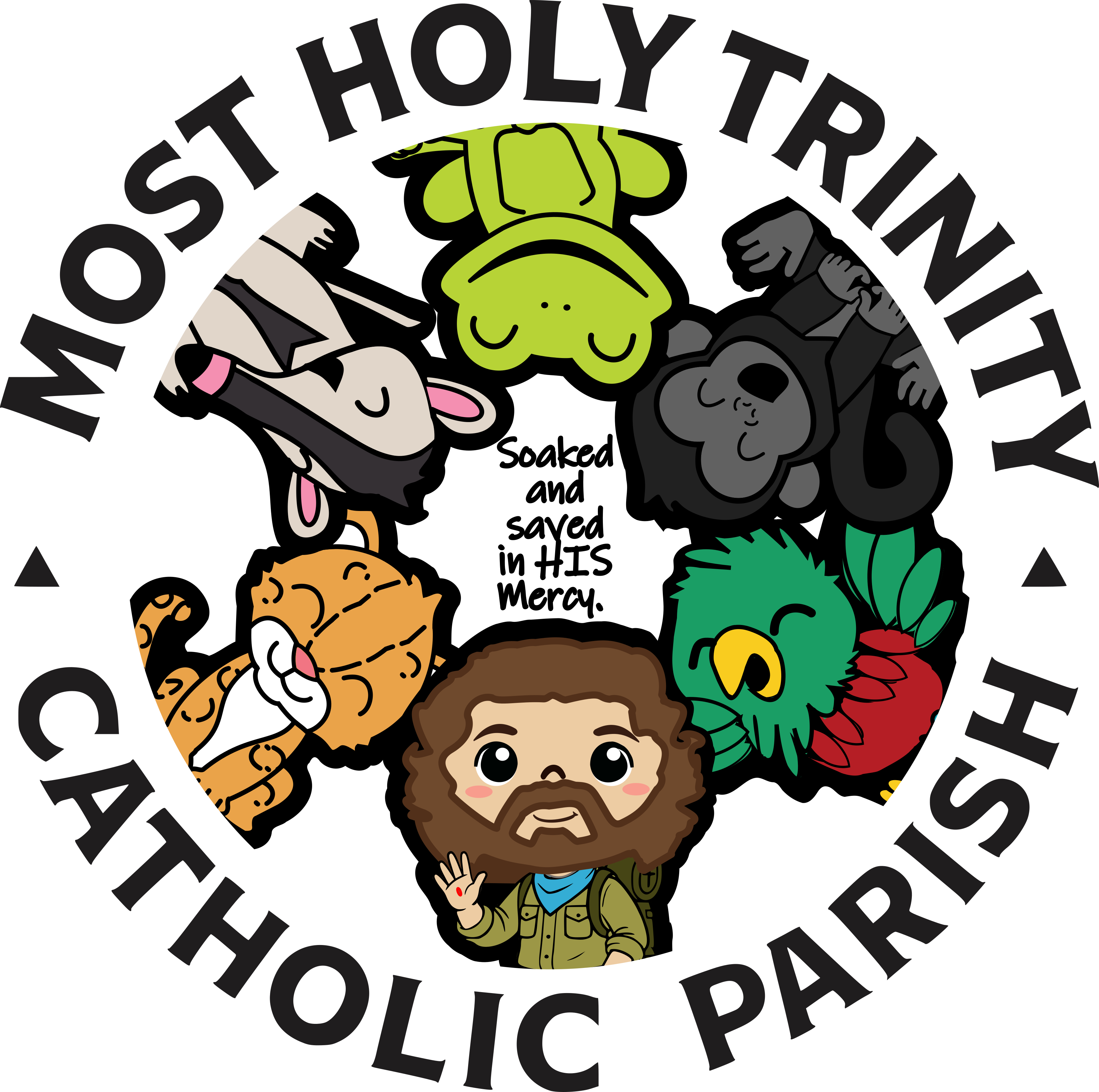 Most Holy Trinity Personalized DFT Sheet, Direct to Film  ready to apply to your very own T-Shirts