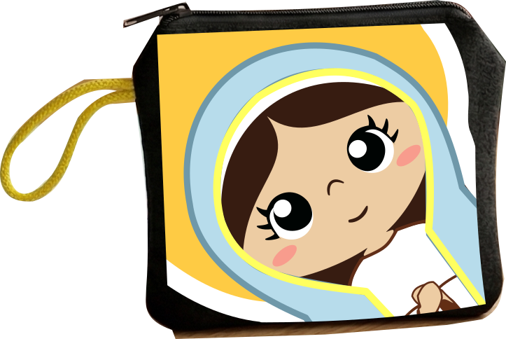 Felt Pouch 3.75" x 3.25" with Uplifting Print