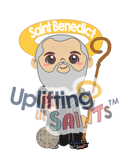 Uplifting Lil Saints Catholic Saint Print Poster 3ft tall