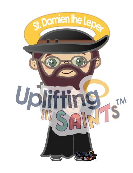 Uplifting Lil Saints Catholic Saint Print Poster 3ft tall