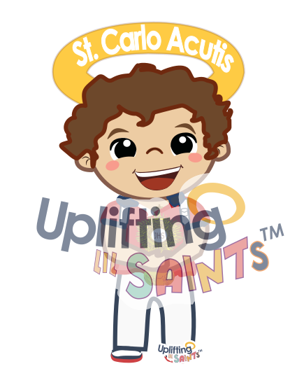Uplifting Lil Saints Catholic Saint Print Poster 3ft tall