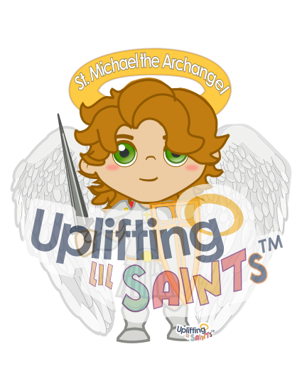 Uplifting Lil Saints Catholic Saint Print Poster 3ft tall