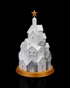Uplifting Winter Village Table Lamp