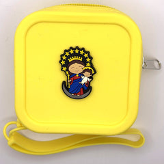 Silicone Charm Bags – Yellow / Mary Queen of Heaven