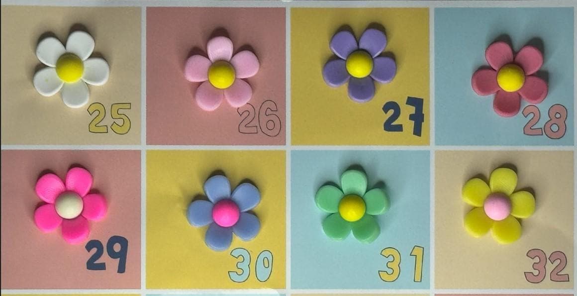 Daisy flower Shoe Charm Pick your favorite Lil Flower