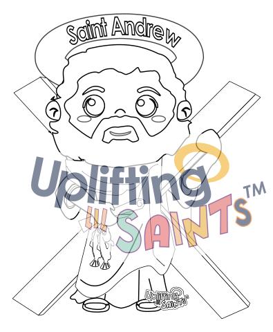 St Andrew the Apostle DIGITAL DOWNLOAD UpliftingLilSaints