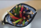 Telescopic Pencil bag canvas with Zipper, Uplifting Lil