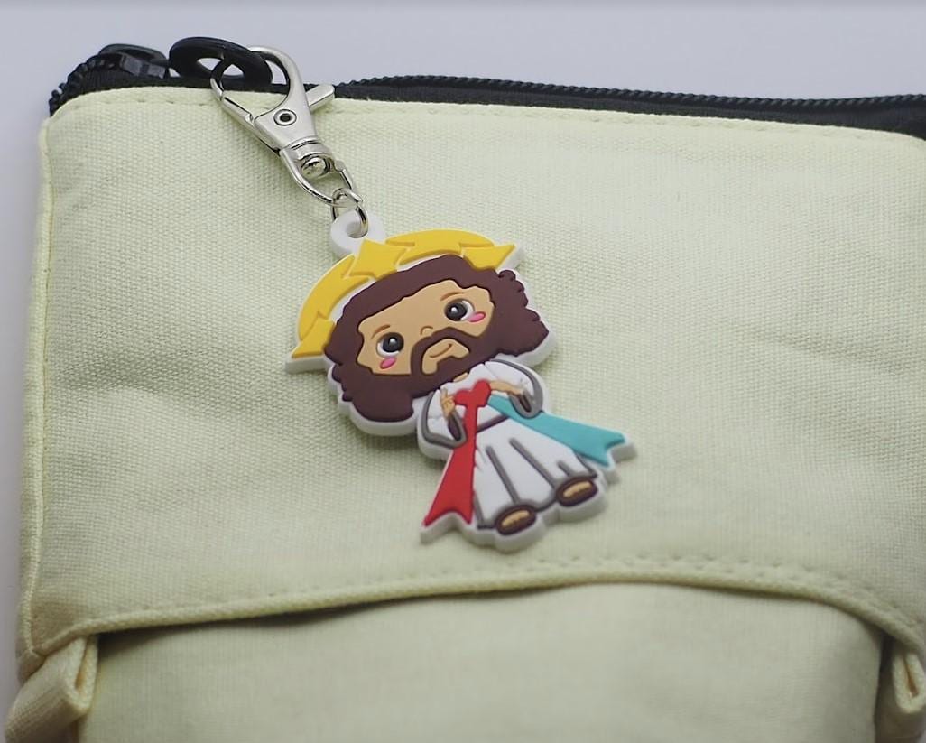Collectible KeyChain Soft touch Uplifting Lil Saints Large PVC Keychain