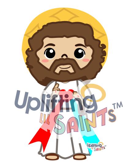 Uplifting Lil Saints Catholic Saint Print Poster 3ft tall