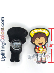 Uplifting Lil Saint Carlo Acutis Shoe Charm Soft PVC