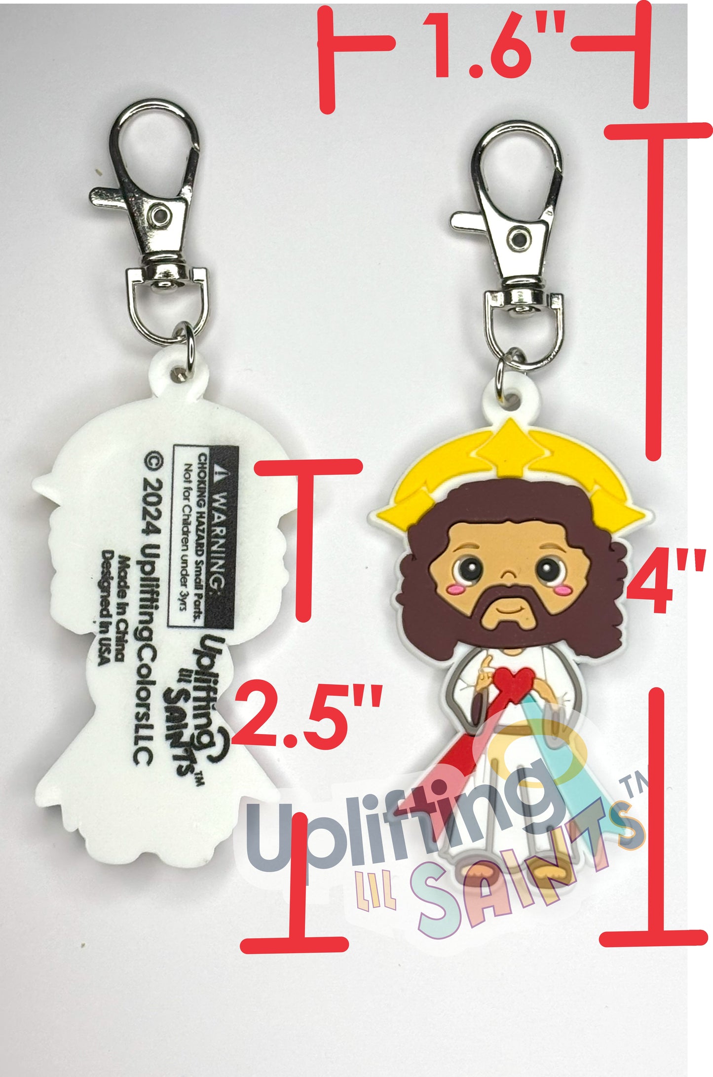 Collectible KeyChain Soft touch Uplifting Lil Saints Large PVC Keychain