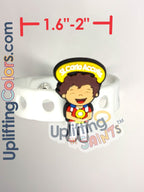 VBS Bracelet perfect for Scuba  . Crocs Style Bracelete.  Soft touch PVC Charms and Silicone Bracelet