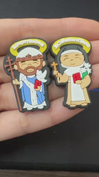 VBS Bracelet perfect for Rainforest Falls. Crocs Style Bracelete.  Soft touch PVC Charms and Silicone Bracelet featuring Uplifitng Lil Saints