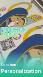 Uplifting Lil Holy Spirit KeyChain.  Acrylic and Resine Small Key Chain